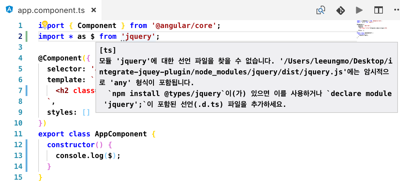 import-jquery-without-type-definition-file