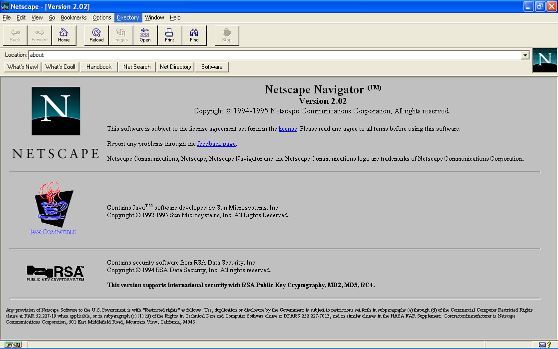 Netscape Navigator 2